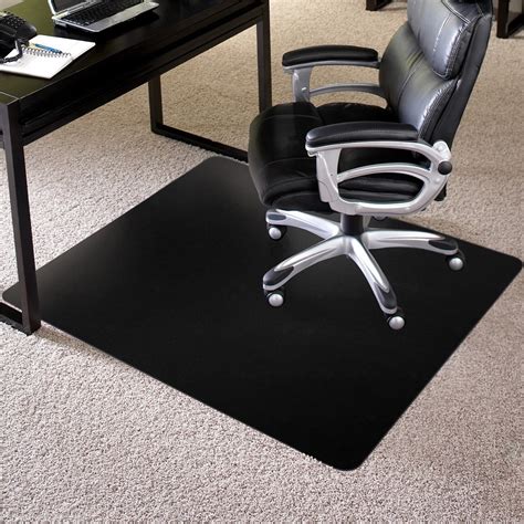 ES Robbins TrendSetter Carpet Chairmat - Carpet - 48" Length x 36" Width - Rectangle - Black