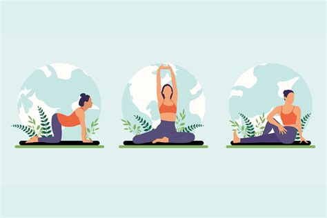 Yoga Exercise Flat Bundle Illustration Graphic by Epic.Graphic ...