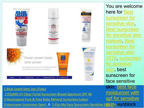 Best sunscreen for sensitive skin | Best sunscreen for sensitive skin ...