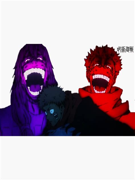 "Sukuna and Mahito laugh at Itadori // Jujutsu Kaisen" Sticker for Sale ...