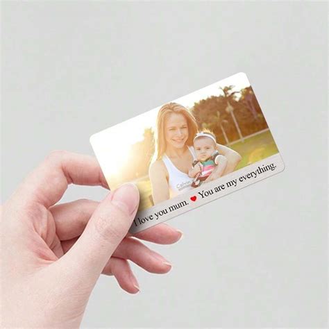 1pc Custom Mom Photo Wallet Card, Personalized Photo Wallet Insert Card, Custom Mom Photo Wallet ...