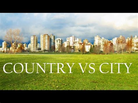 City vs. Country - Comparatives gene…: English ESL video lessons