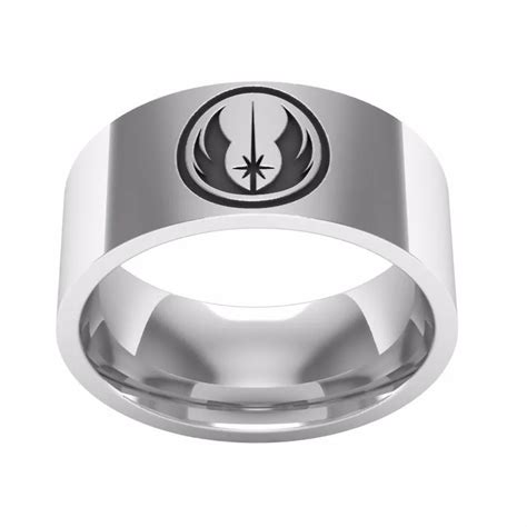 Star Wars Jedi Symbol Stainless Steel Ring High Polished Engraved Ring Jewelry Best Gift For ...