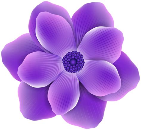 Purple Flower PNG Clip Art Image | Gallery Yopriceville - High-Quality ...