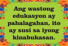 Mga Kasabihan / Salawikain sa Edukasyon Poster Recommended adjustable size for tarpaulin ...