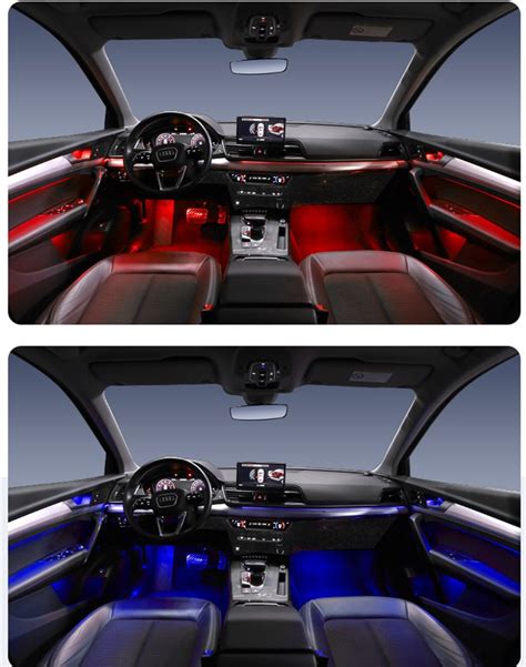 32 color 20 lights interior LED ambient light Door trim atmosphere light for AUDI Q5L Q5 B9 2019 UP