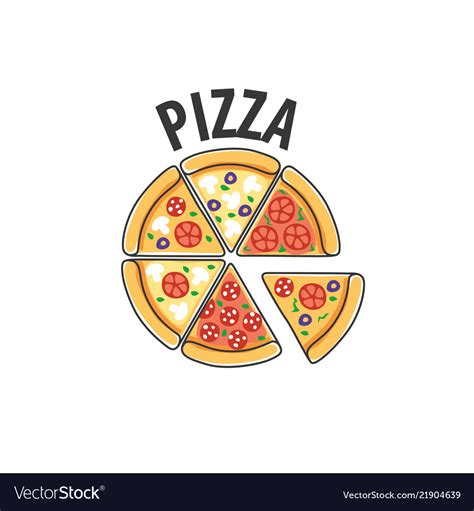 Pizza logo Royalty Free Vector Image - VectorStock