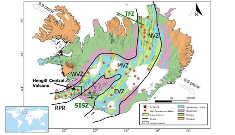 1 Location map of Hengill area showed in the Geological map of Iceland ...