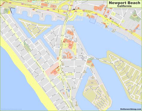 Newport Beach City Center Map