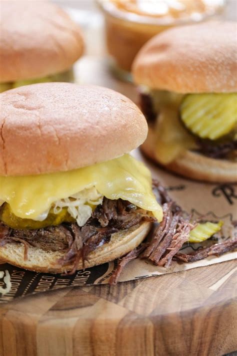 Crock-Pot Pulled Beef Pot Roast Sandwiches - Live Simply