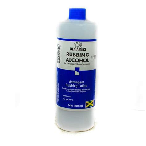 BENJAMIN RUBBING ALCOHOL 500 ML (1 BOTTLE) - Supermed Pharmacy