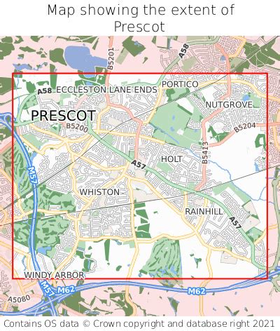 Where is Prescot? Prescot on a map