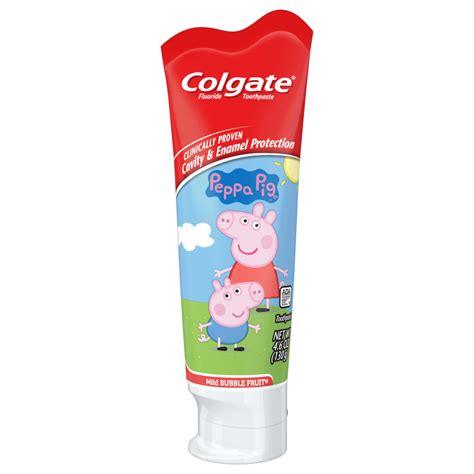 Colgate Kids Toothpaste with Anticavity Fluoride, Peppa Pig, 4.6 ounces ...