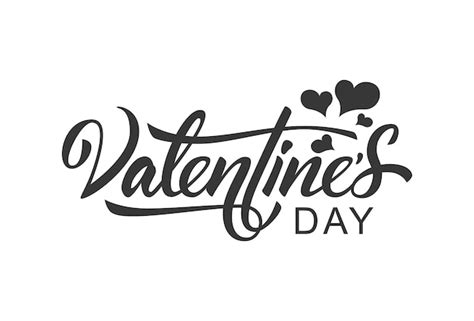 Premium Vector | Happy valentine's day hand drawn lettering. ready ...