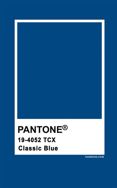 THE PANTONE COLOR OF THE YEAR 2020 - Pantone Classic Blue 19-4052 1 ...