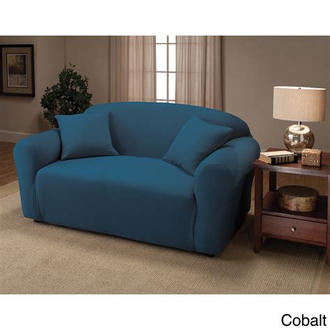 Stretch Jersey Loveseat Slipcover - Overstock Shopping - Big Discounts on Loveseat Slipcovers