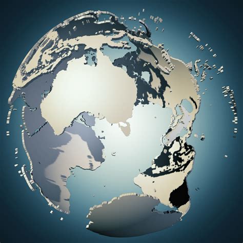 earth continents globe 3D Model 3D model | CGTrader