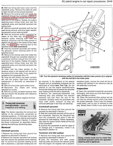 tightening belt tensioner after fitting new timing belt – Q&A Answertion