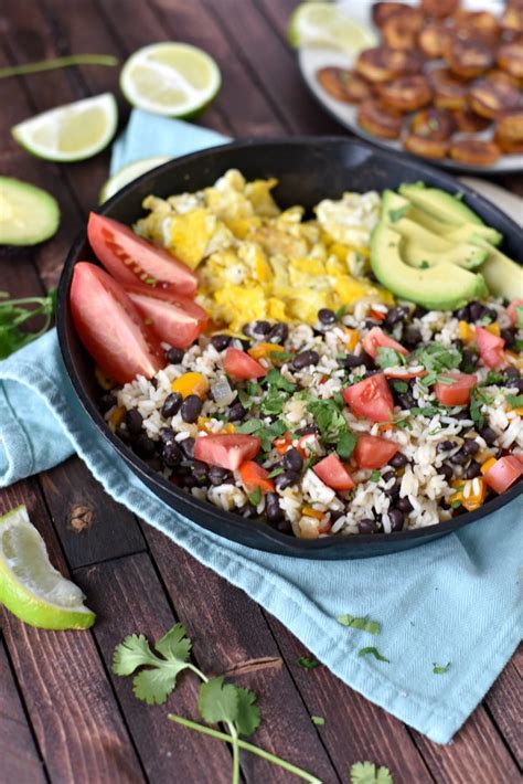 Gallo Pinto - Costa Rican Rice and Beans Breakfast Bowl Recipe