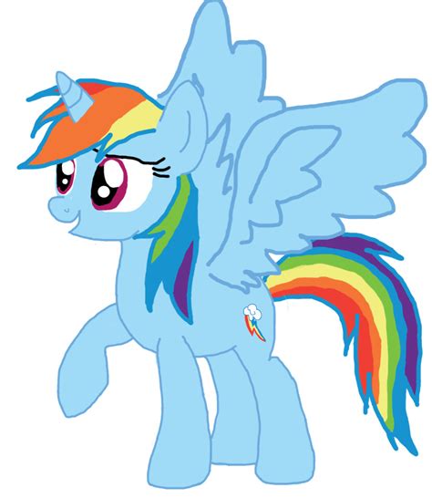 Alicorn Rainbow Dash | Drawn By Me (On the Computer of Cours… | lunaflaire | Flickr