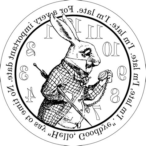 Alice In Wonderland Clock Drawing at GetDrawings | Free download