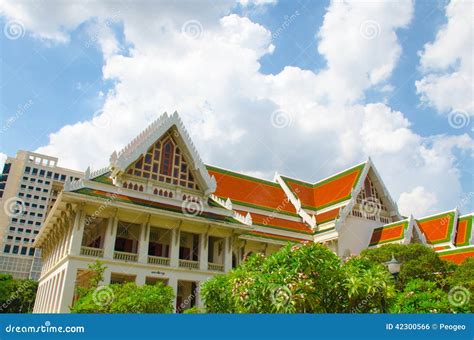 Landmark of Chulalongkorn University Stock Photo - Image of center ...