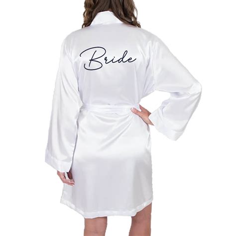 Satin Bride Robe - Personalized Brides