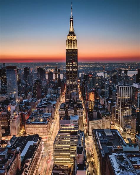 Empire State Building sunrise by Paul Seibert