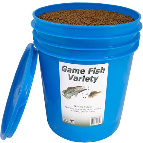 Natural Waterscapes Game Fish Food Variety | Pond & Lake Floating Pellets | 22 lb | For Bass ...