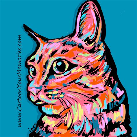 Cat pop art from Cartoon Your Memories on Storenvy | Pop art cat, Art ...