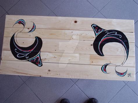 Nisga'a Whale Bench by GibuuLimxHloksimAxkw on DeviantArt