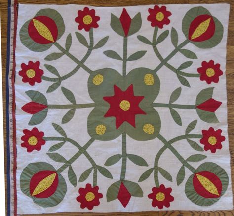 1800s Applique Quilt Block 25"x25" (6 blocks) | Antique quilts patterns ...