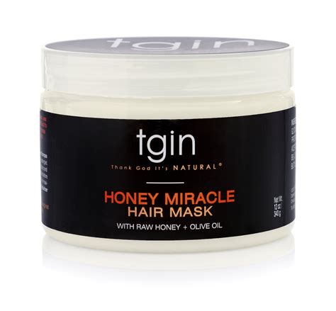 Thank God It's Natural (tgin) Moisturizing Frizz Control Hair Mask with Raw Honey & Olive Oil ...