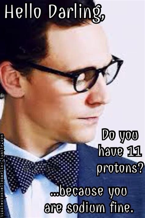 Tom Hiddleston: Hello Darling... : Photo | Humour, Science amusante, Drôle