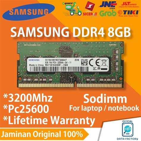 Jual RAM LAPTOP SAMSUNG DDR4 8GB 3200Mhz PC25600 SODIMM NOTEBOOK MEMORY ...