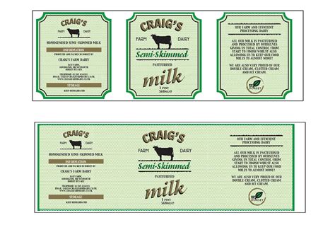 Milk Labels on Behance