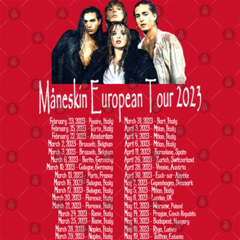 Maneskin Tour Sweaters, 2023 Maneskin Tour Poster Set, Maneskin Loud Kids Gets Louder 2023 Tour ...