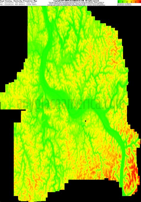Free Boyd County, Kentucky Topo Maps & Elevations