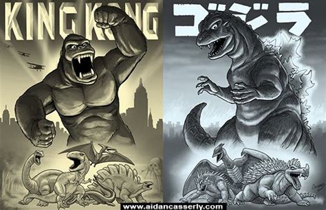 KING KONG and GODZILLA Prints by DadaHyena on deviantART | King kong ...