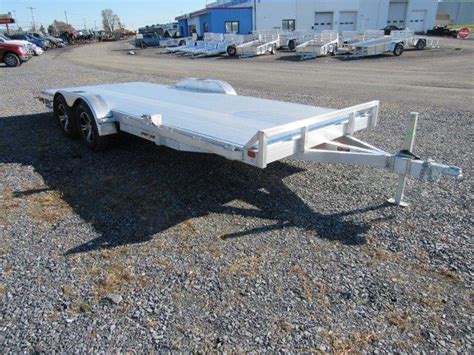 Sport Haven 7×20 Aluminum Car Trailer - Slide Out Ramps