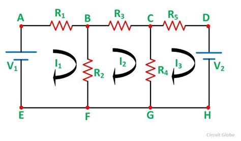 What is Mesh Current Analysis Method? its matrix form - Circuit Globe