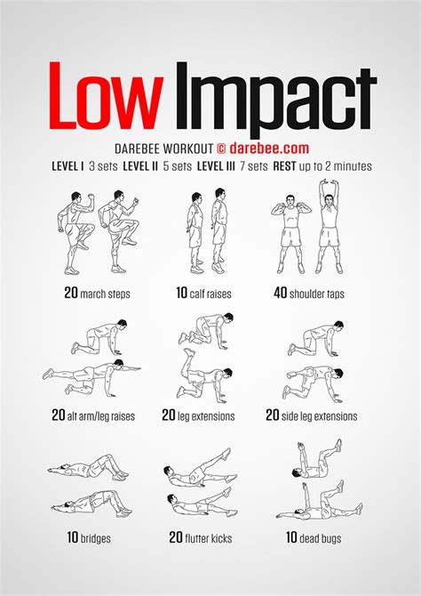 Low Impact Workout | Low impact cardio workout, Low impact workout plan ...