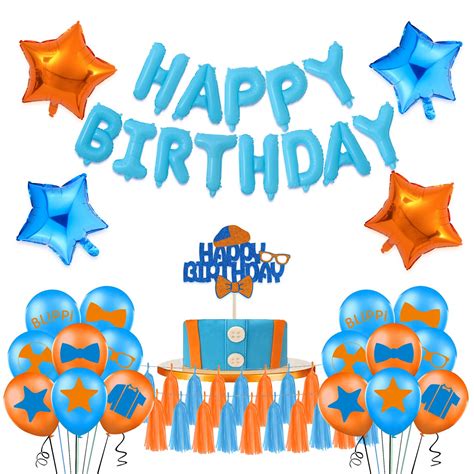 Buy MOLECOLE Blippi Party Decorations Kit,Blippi Birthday Party Supplies Blippi Party Supplies ...