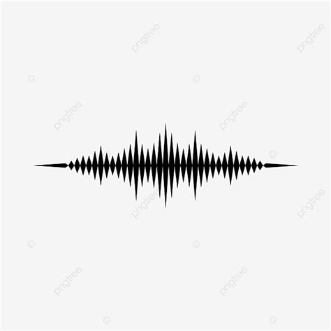 Sound Wave Clipart Hd PNG, Sound Wave Vector In Black Color, Audio ...