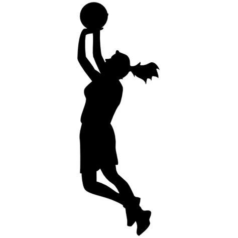 Girl Basketball Player Clipart Shooting