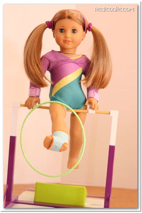 American Girl craft to make your own doll gymnastic hoop