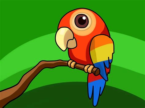 Cartoon Parrot Drawing at GetDrawings | Free download