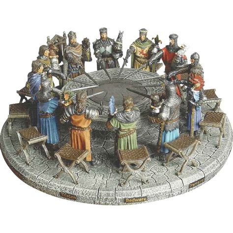 Hand Painted Knights of the Round Table Display