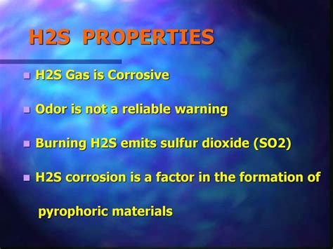 Hydrogen Sulphide - PowerPoint Slides - LearnPick India