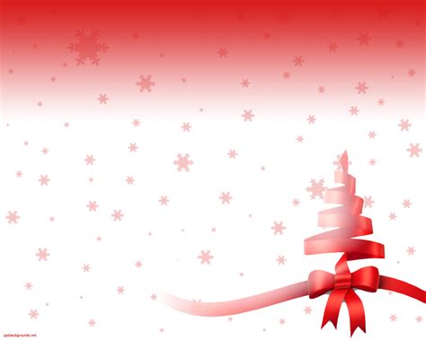 Simple Ribbon Christmas Tree Background For PowerPoint, Google Slide Templates - PPT Backgrounds